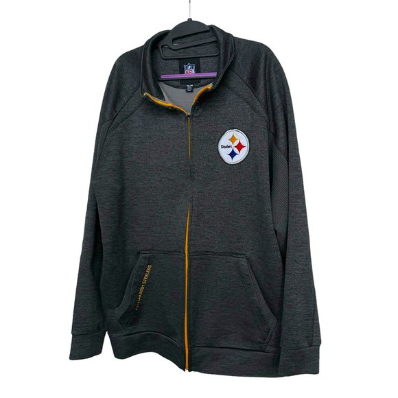 NFL Pittsburgh Steelers Men's Jacket XXL 2XL Fleece